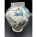 Pottery Barn Iznik Crackleware Ceramic Decorative Vase 5 Deer Birds Flower