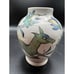 Pottery Barn Iznik Crackleware Ceramic Decorative Vase 5 Deer Birds Flower