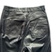 Pia Rucci Vintage 80s Black Leather Pants, High-Waisted Pleated Trousers Size 6