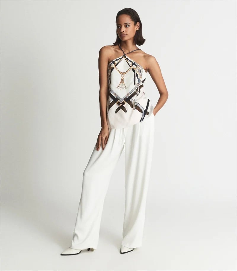 Reiss Stevie Printed Twill Cami