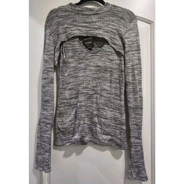 n: philanthropy Brand 2- Piece Set Tank And Shrug Marbled Grey Size Large NWT