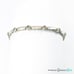 Vintage SU 925 Sterling Silver Black Crystals Links Bracelet