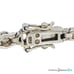 Vintage SU 925 Sterling Silver Black Crystals Links Bracelet
