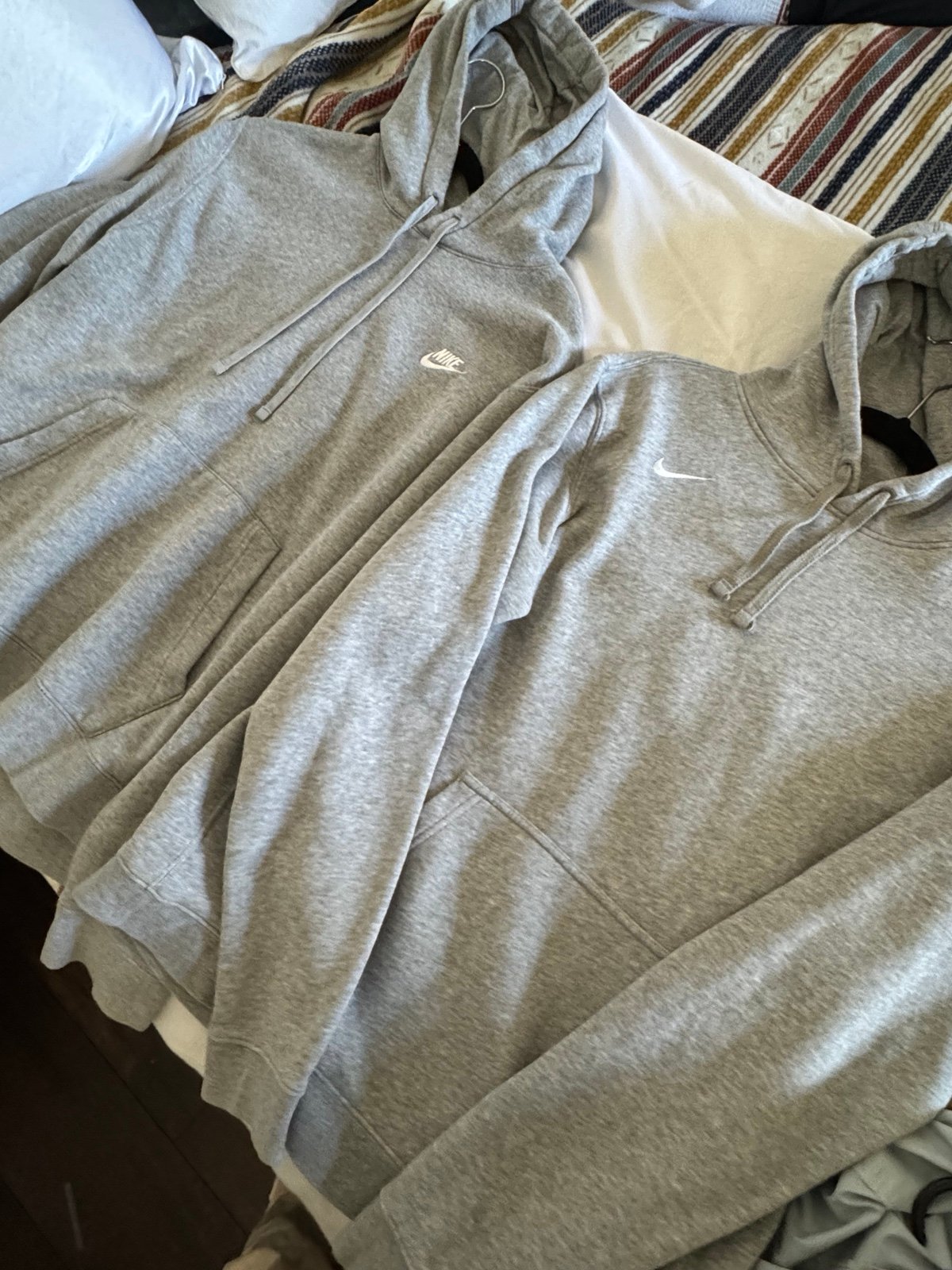 Grey Nike hoodies bundle