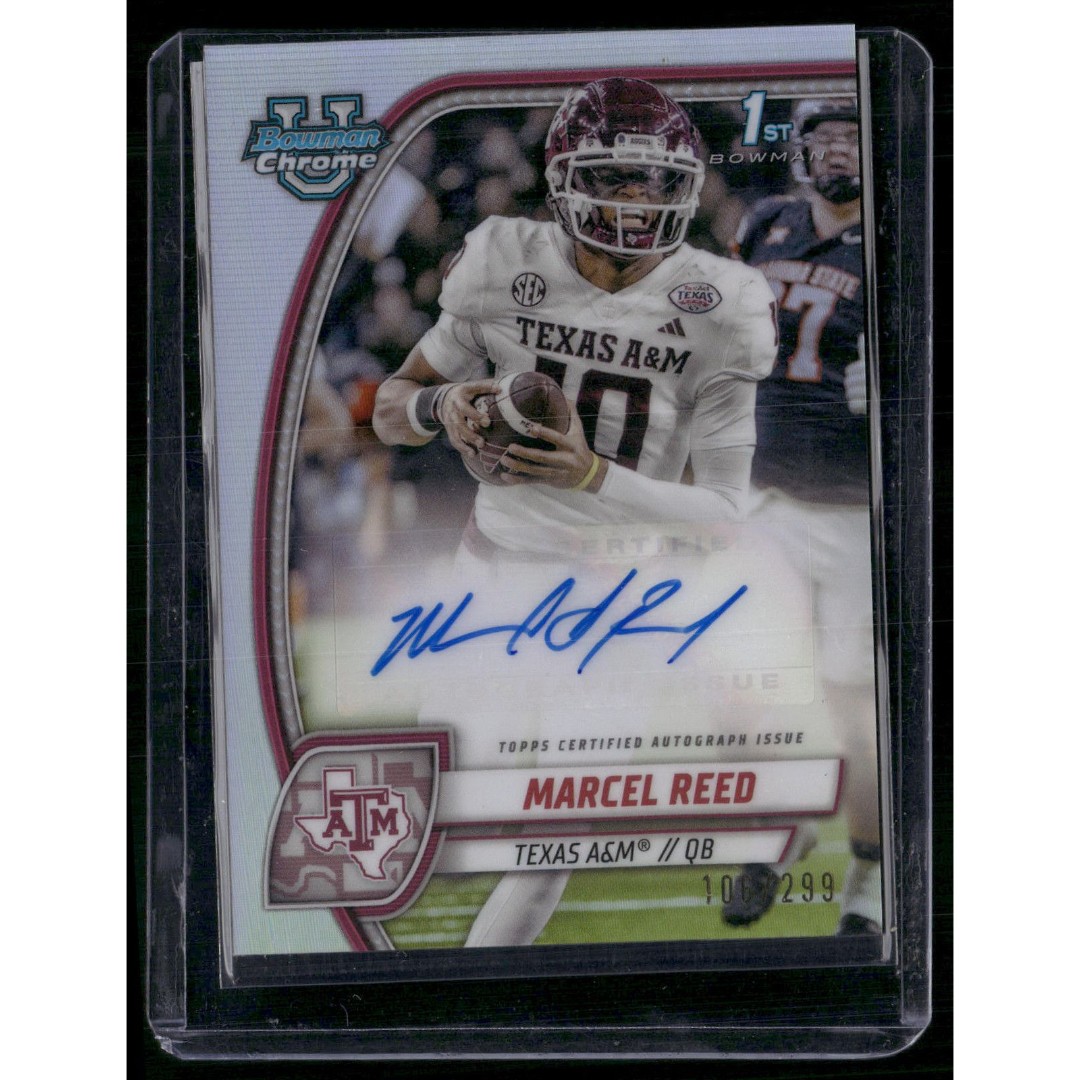 2024 Bowman U Chrome Marcel Reed Auto Refractor /299 #PA-MR