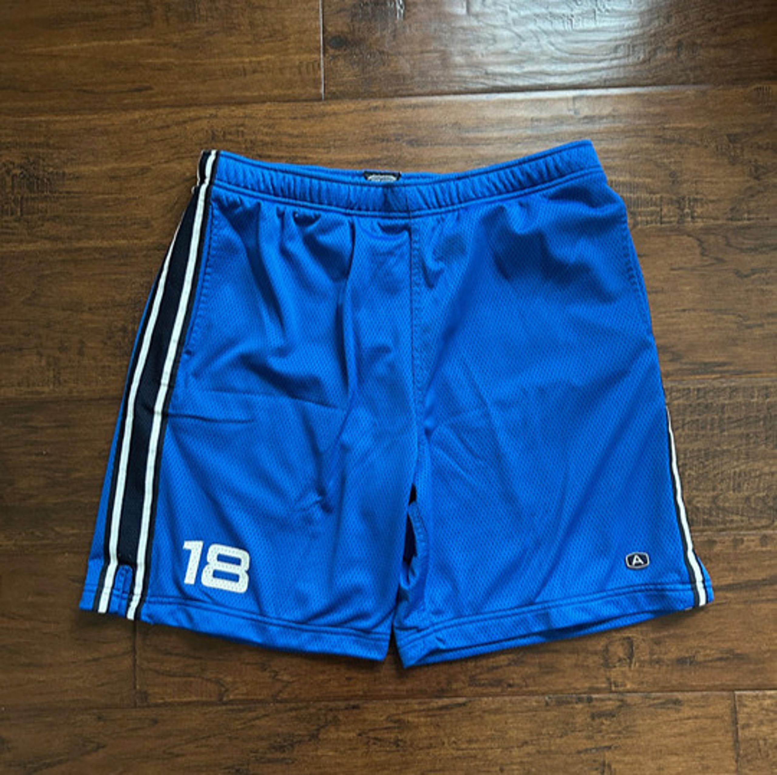 Abercrombie and Fitch gym basketball mens blue shorts L large