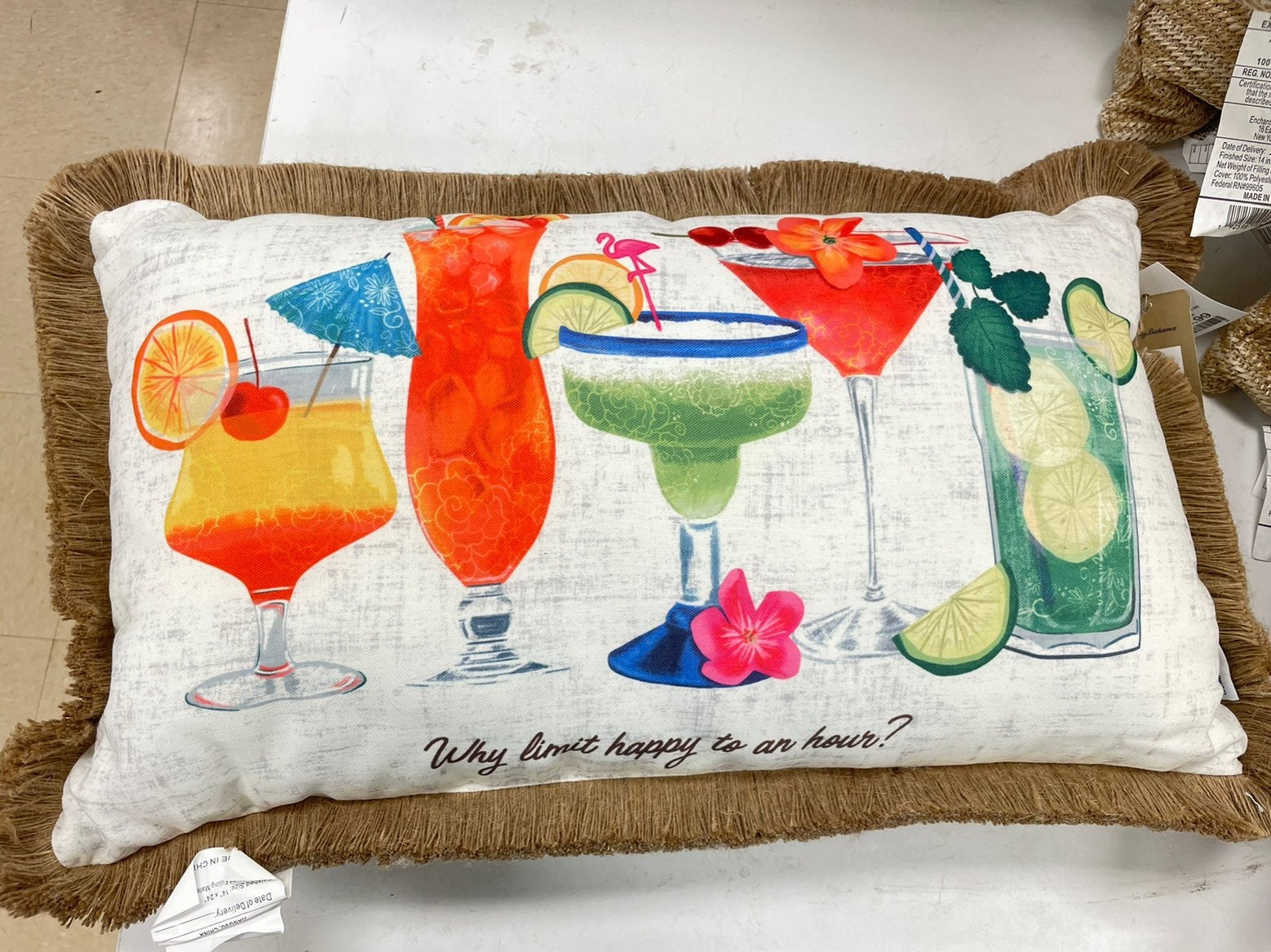 Pillow Why Limit Happy to an Hour
