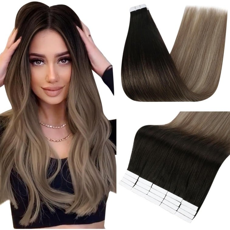 human hair tape in extentions 18 inch