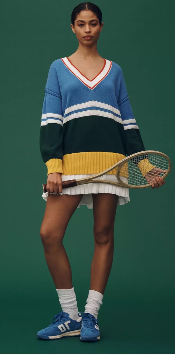 Anthropologie Daily Practice Long-Sleeve Twofer Mini Dress