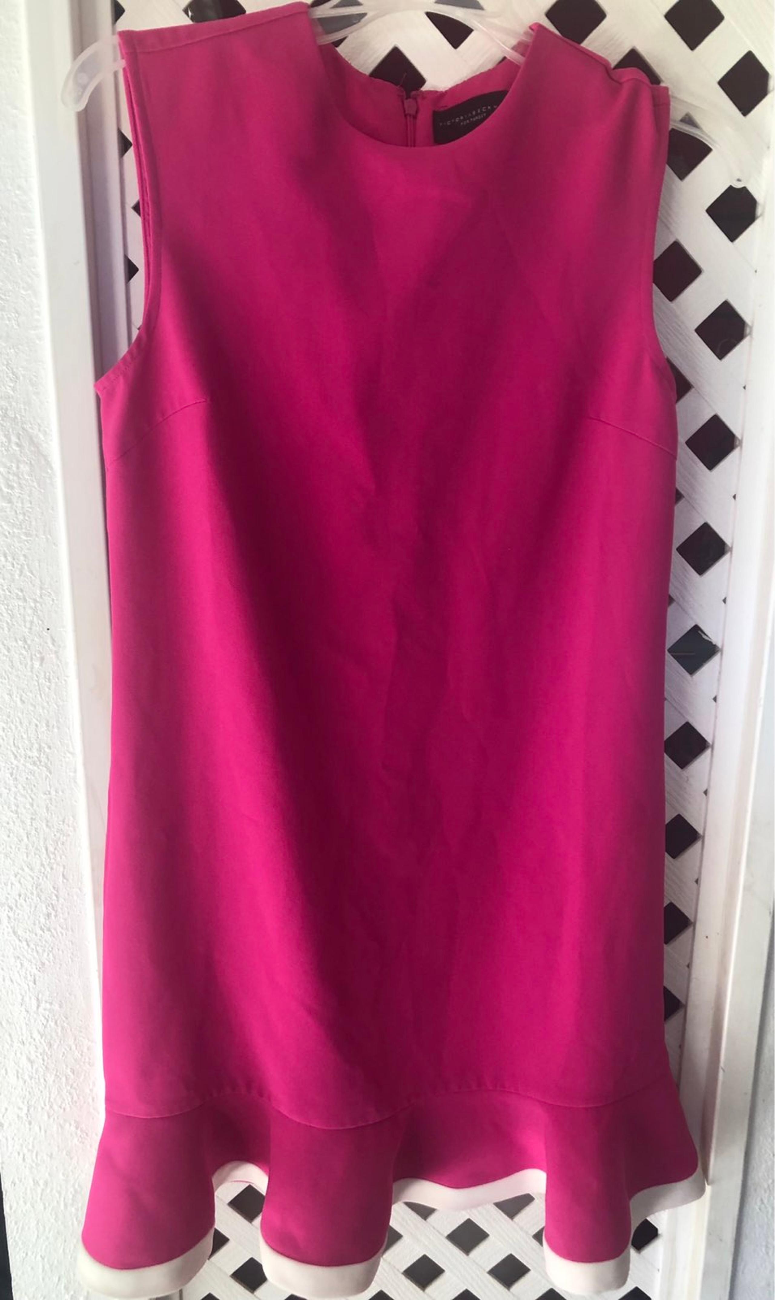 victoria beckham pink dress