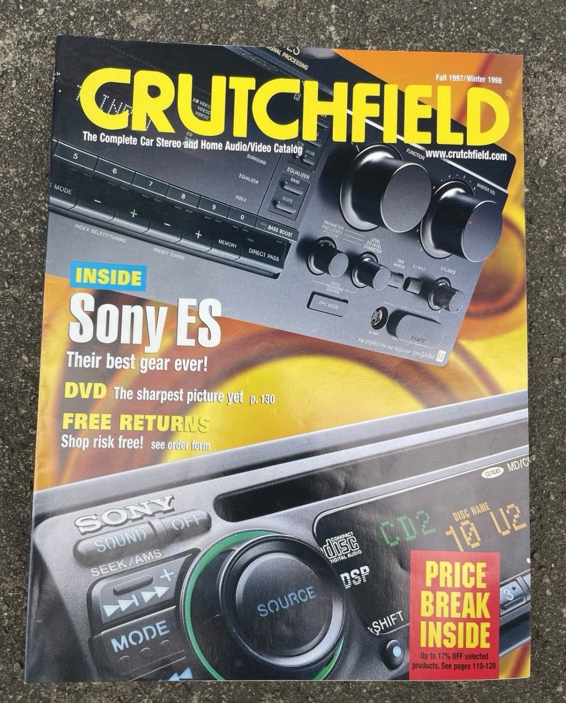 Rare CRUTCHFIELD CATALOG Fall 1997 Winter 1998 ISSUE - Old School Stereo Audio