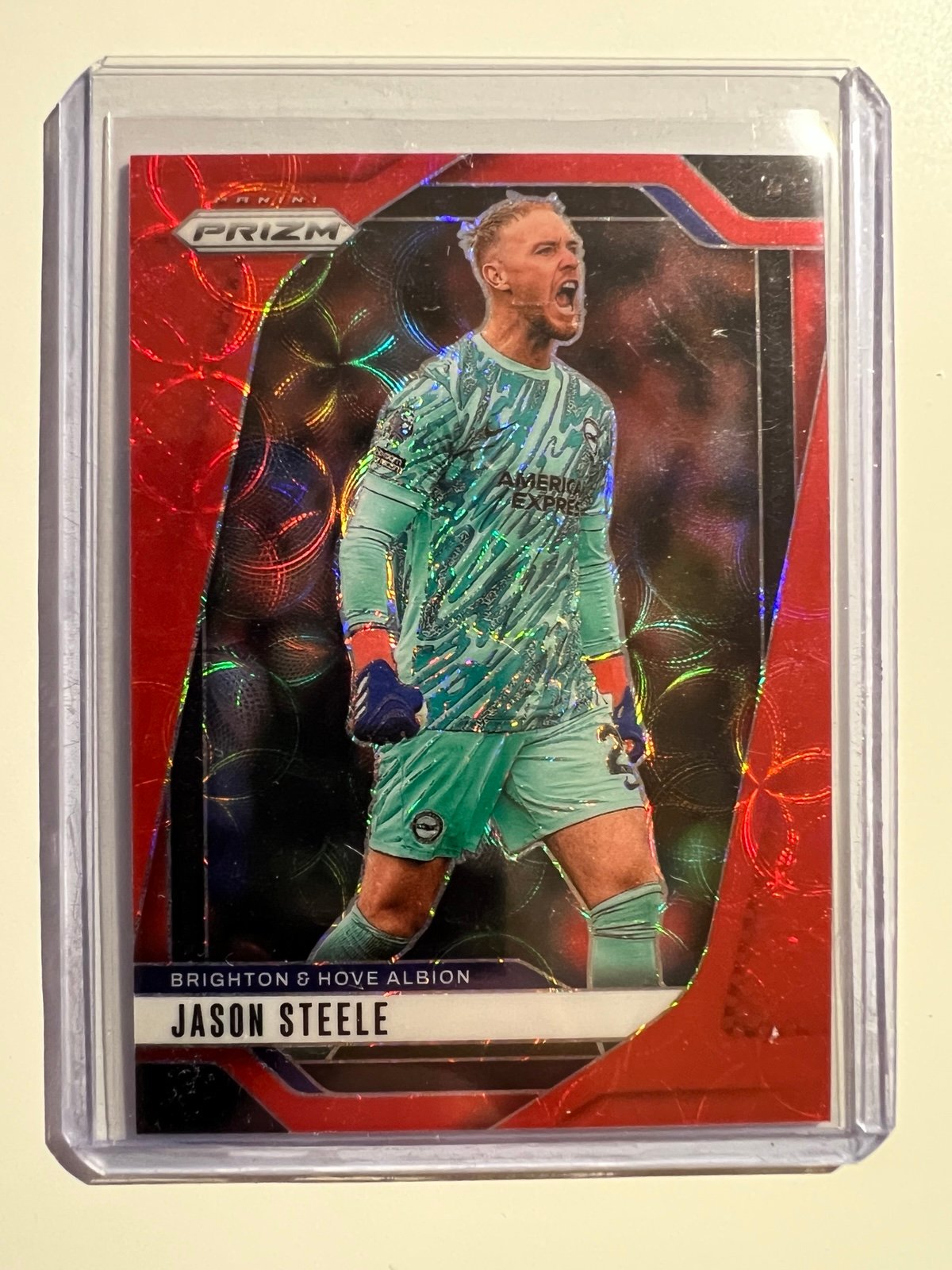 2024-25 Panini Prizm EPL Soccer Jason Steele Choice Red /30