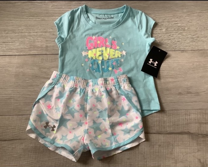 Under Armour girls size 24 months shorts set(NWT)~PRICE IS FIRM, NO OFFERS ~