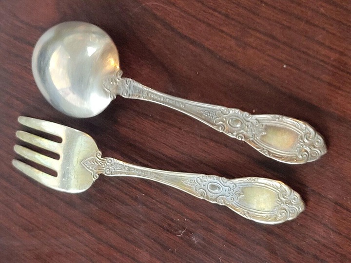 Towle Silver King Richard 2 Piece Baby Set No Monogram Sterling Silver