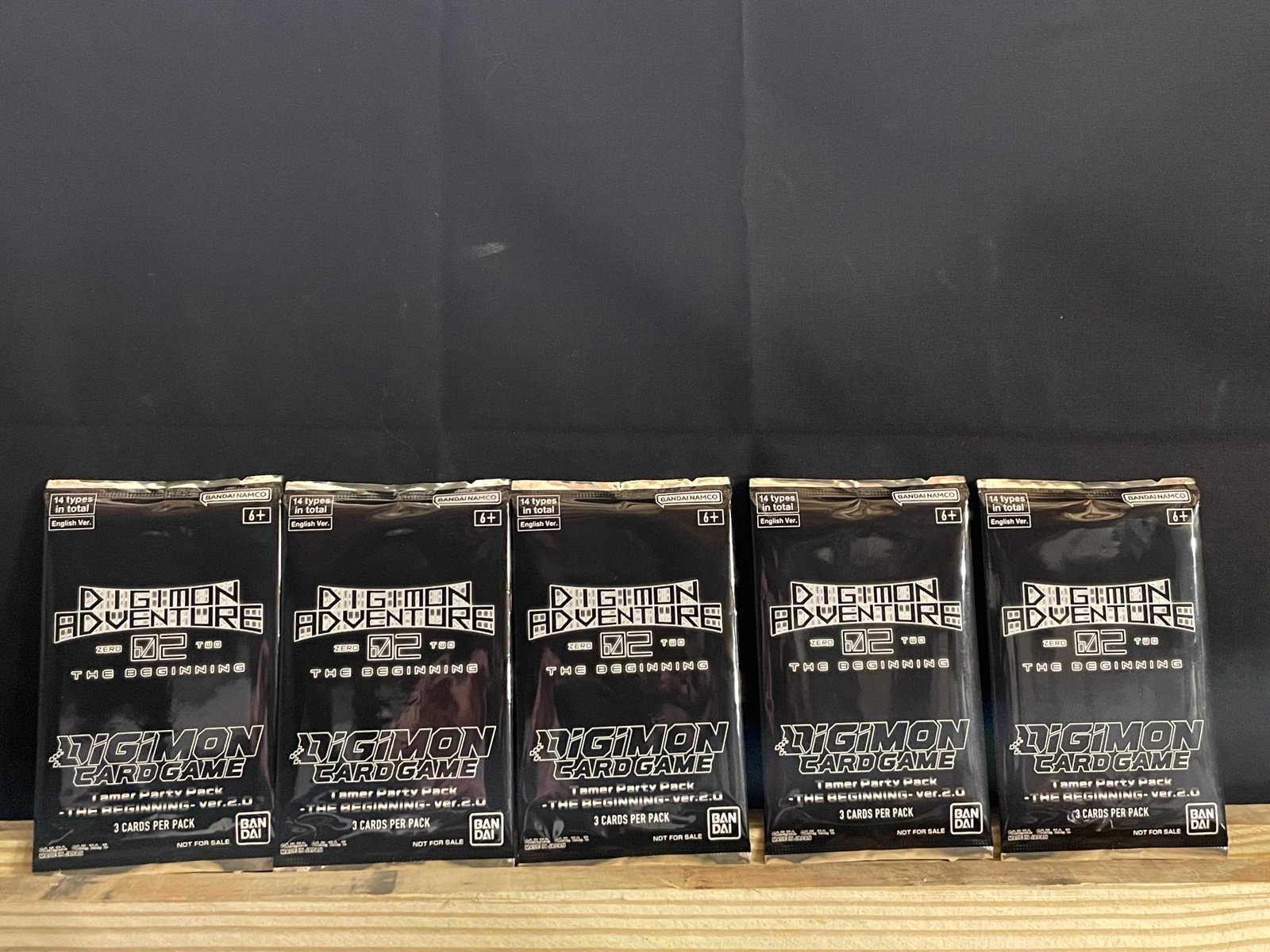 2023 Digimon Adventure Zero 2 The Beginning 5 unopened packs promo cards