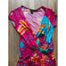 Vintage Roberto Cavalli Pink Printed Jewel Belted Mini Dress Medium