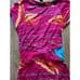 Vintage Roberto Cavalli Pink Printed Jewel Belted Mini Dress Medium