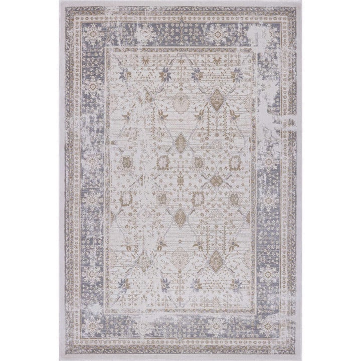 Area Rug Beige Grey Carpet 5x7 NEW