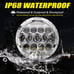 Pair 7 Inch Round LED Headlights Chrome HI-LO for Chevy C10 Camaro Pickup Truck