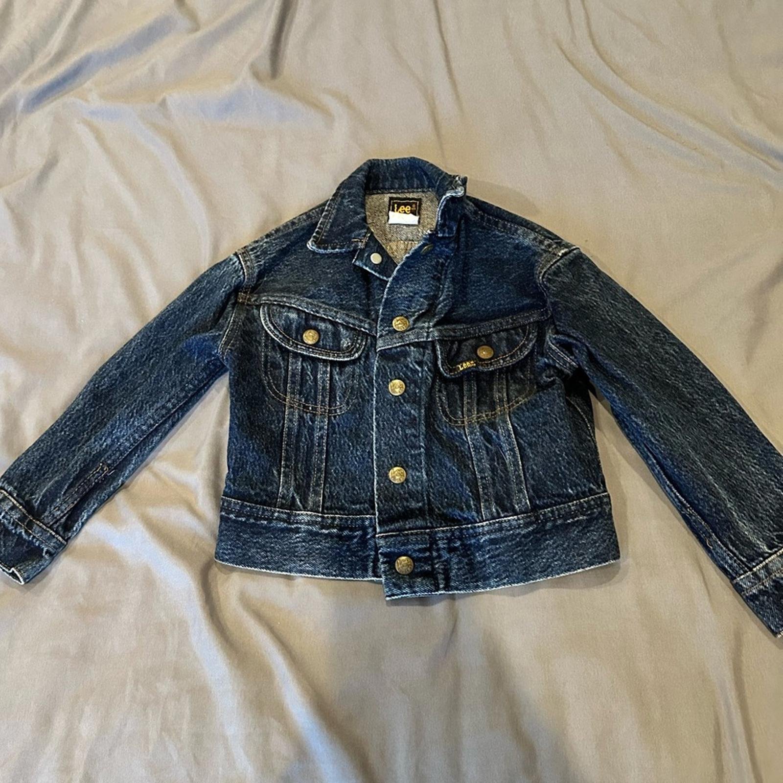 Vintage 90s Lee Kids Denim Jacket - Size 6