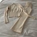 Frankie's Bikinis Mason Cloud Knit Pant Maverick Half Zip Sweater Matching Set