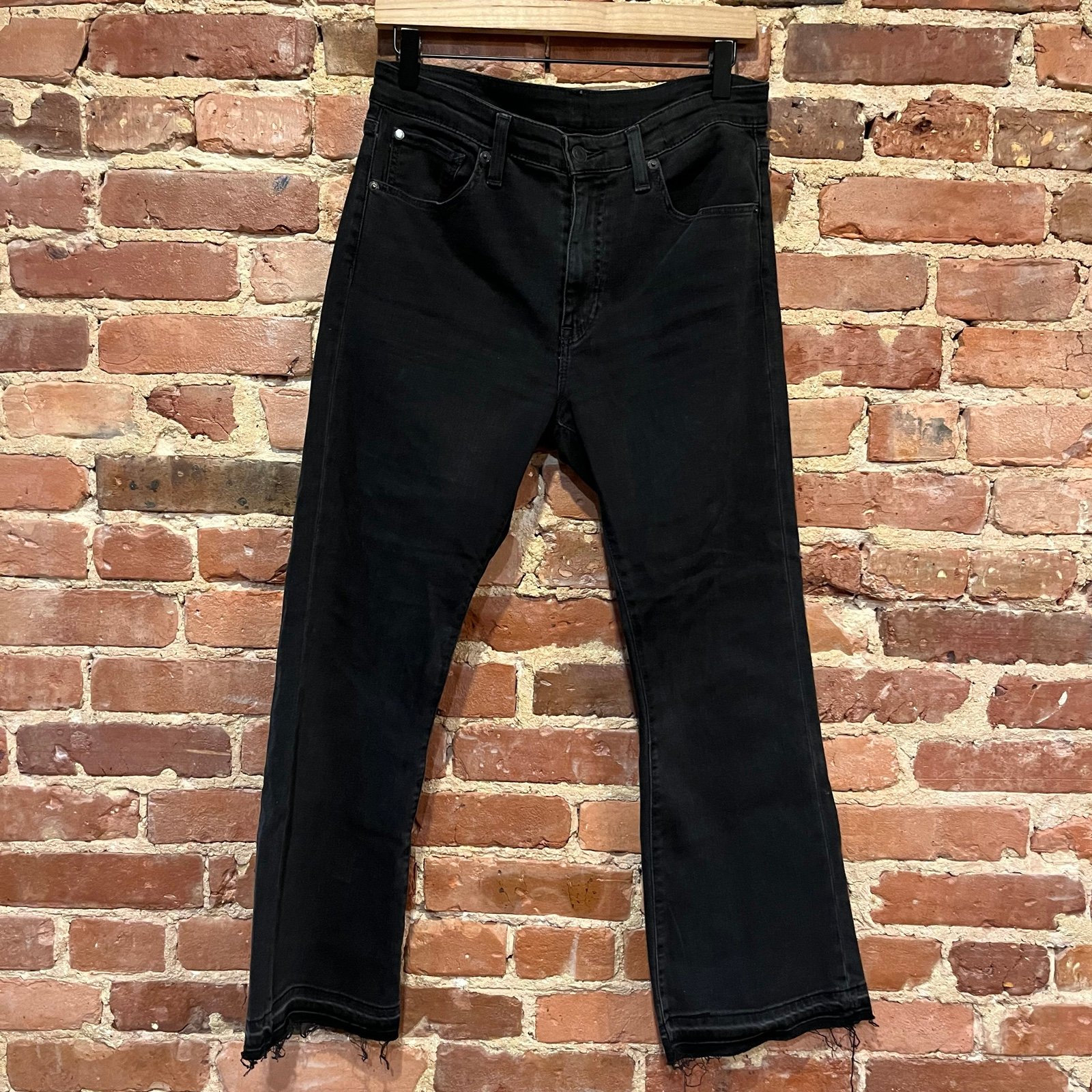 Denim & Supply Ralph Lauren Madison Crop High Rose Flare Harriet Wash Size 29