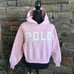 Polo Ralph Lauren Preppy Pink Relaxed Fit Cropped Hoodie | Size XS