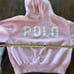 Polo Ralph Lauren Preppy Pink Relaxed Fit Cropped Hoodie | Size XS