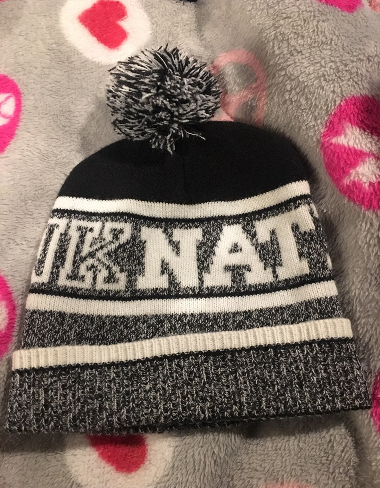 pink Victoria’s Secret Winter Hat