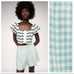 NWT. Zara Tiffani/White Gingham Skort/Shorts. Size S.
