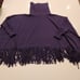 Jofit fringed turtleneck pancho. Sixe XS/S.