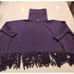 Jofit fringed turtleneck pancho. Sixe XS/S.