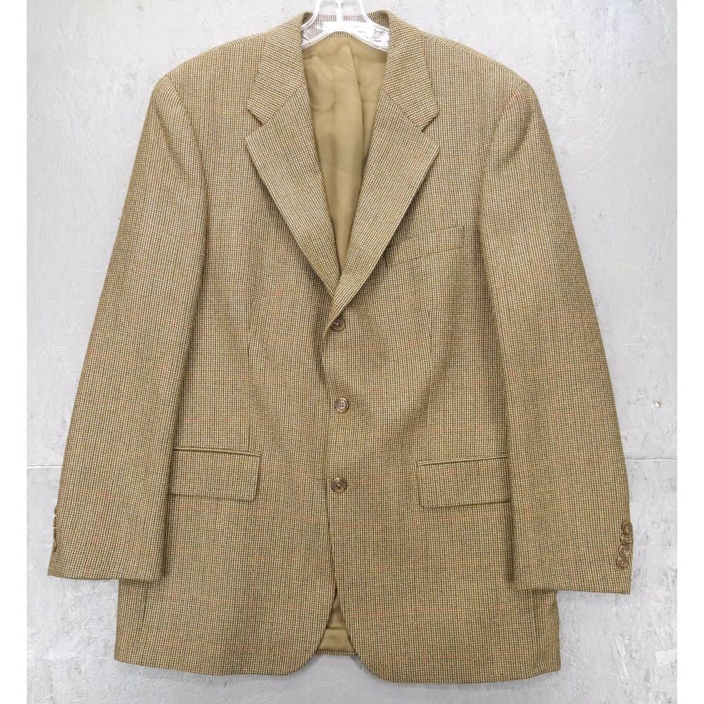 vtg Chaps Ralph Lauren Men's Classic Wool Tweed Blazer Sport Coat 42T
