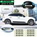 BRAND NEW UNIVERSAL 8PCS CIVIC GLOWS IN THE DARK GREEN BADGE EMBLEM STICKER