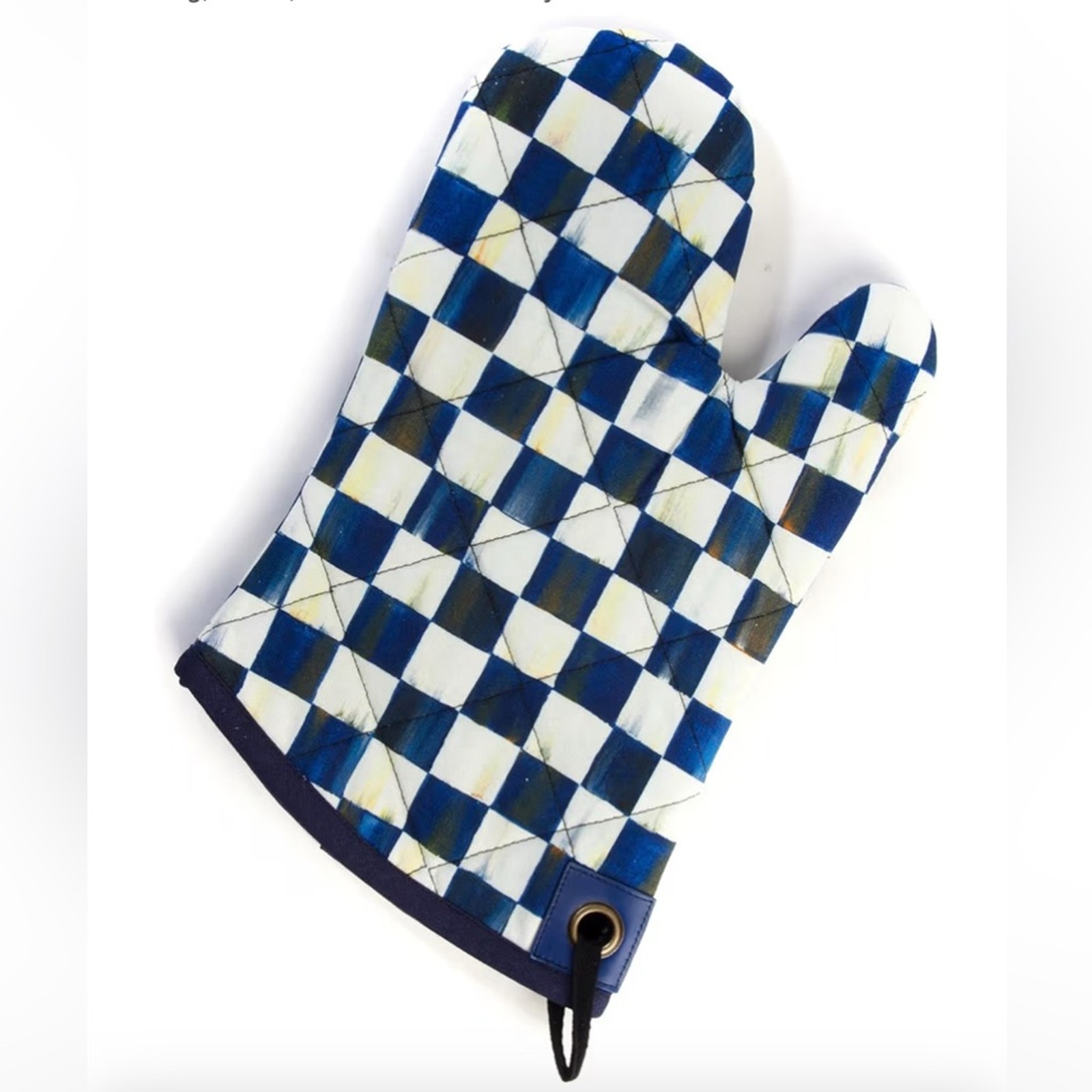 NWT Mackenzie Childs Royal Check Bistro oven Mitt