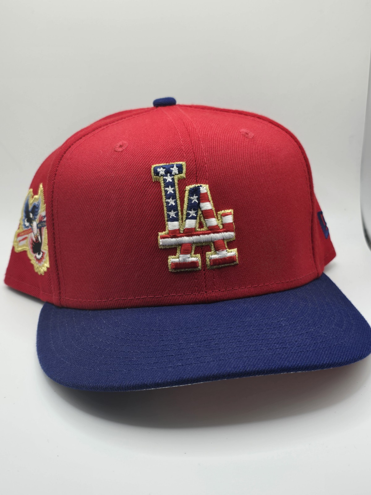 Los Angeles Dodgers New Era 59FIFTY MLB Americana Collection Fitted Hat Sz 7 5/8