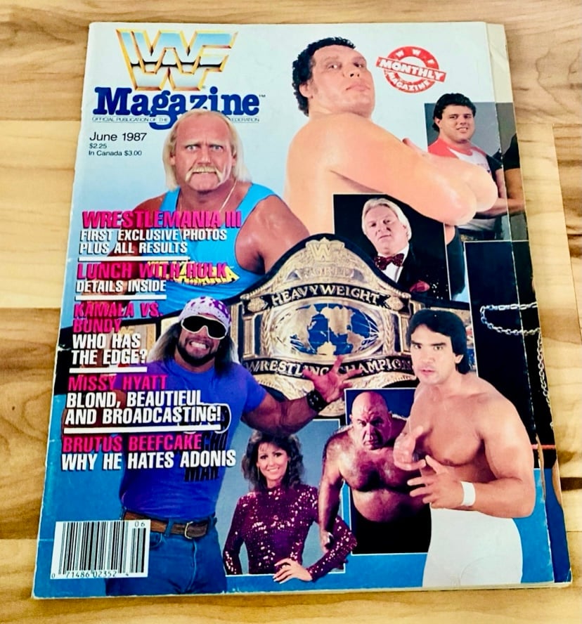WWF Magazine June 1987 Hulk Hogan vs. Andre the Giant WrestleMania III Rare WWE