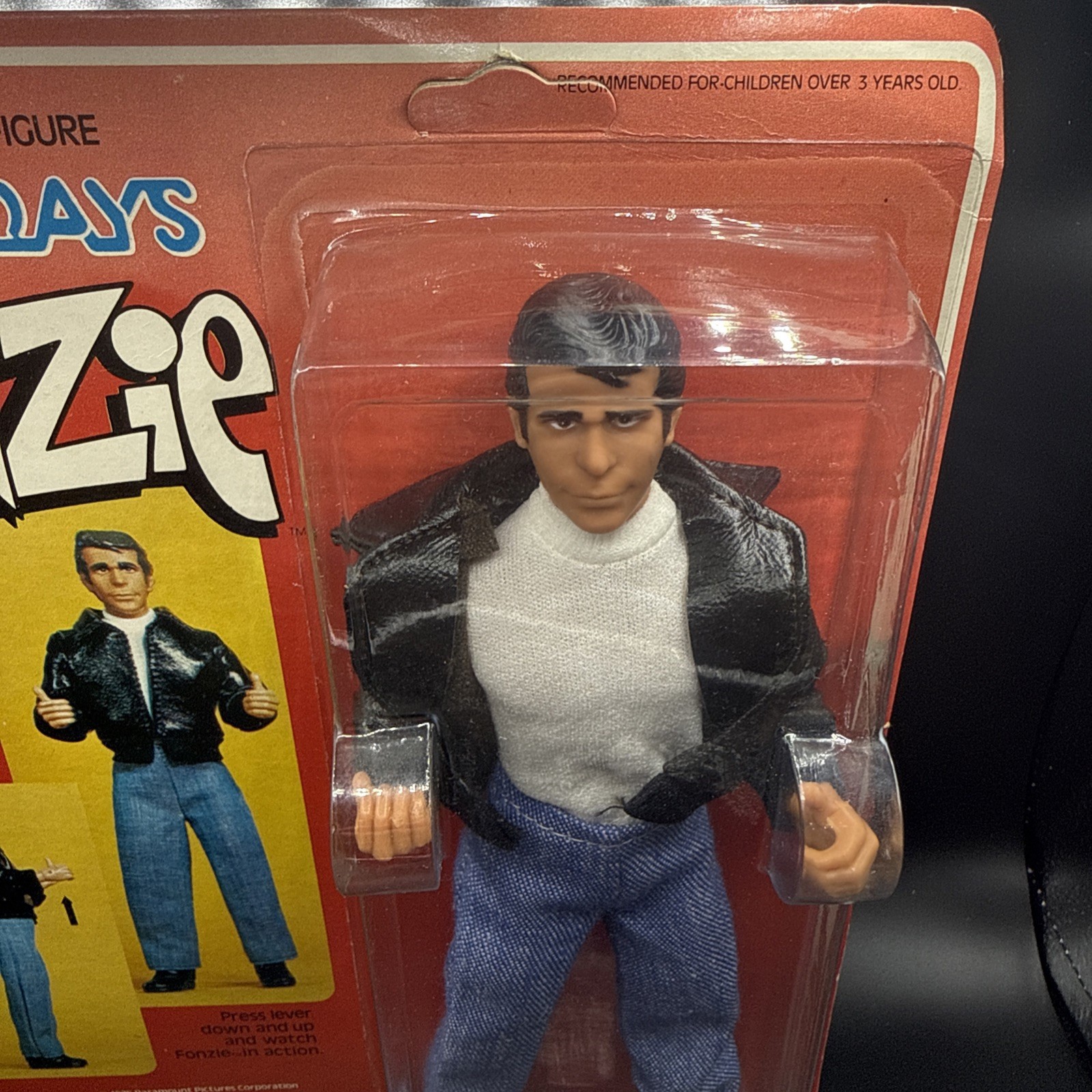 1976 Mego Fonzi Happy Days 8 Inch Action Figure Sealed Unpunched Movable Thumbs