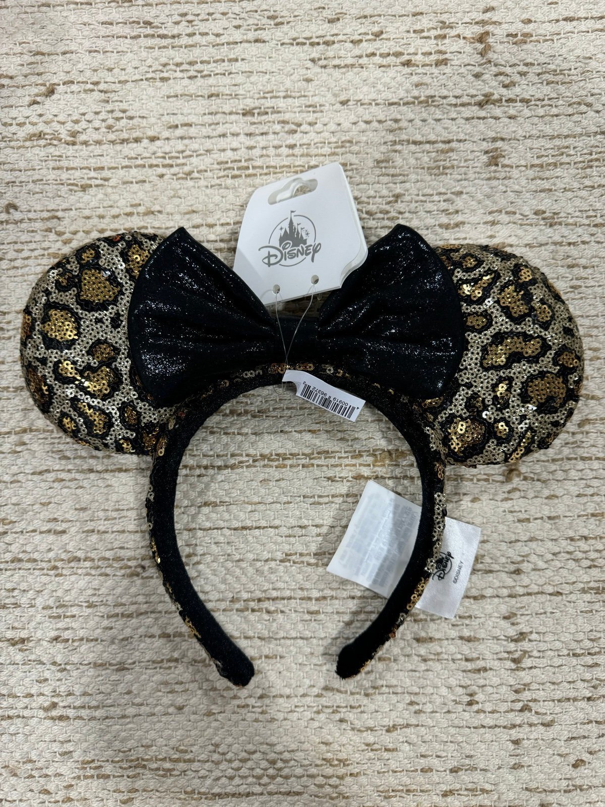 Disney parks sequin cheetah print Minnie ears