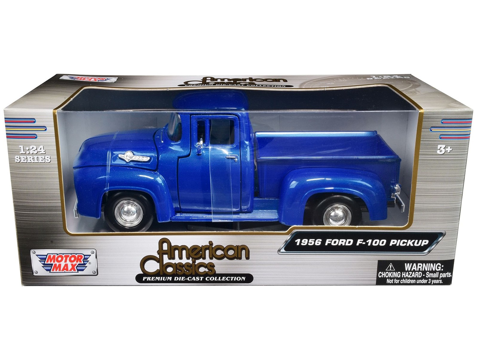1956 Ford F-100 Pickup Truck Blue Metallic "American Classics" Series 1/24 Dieca