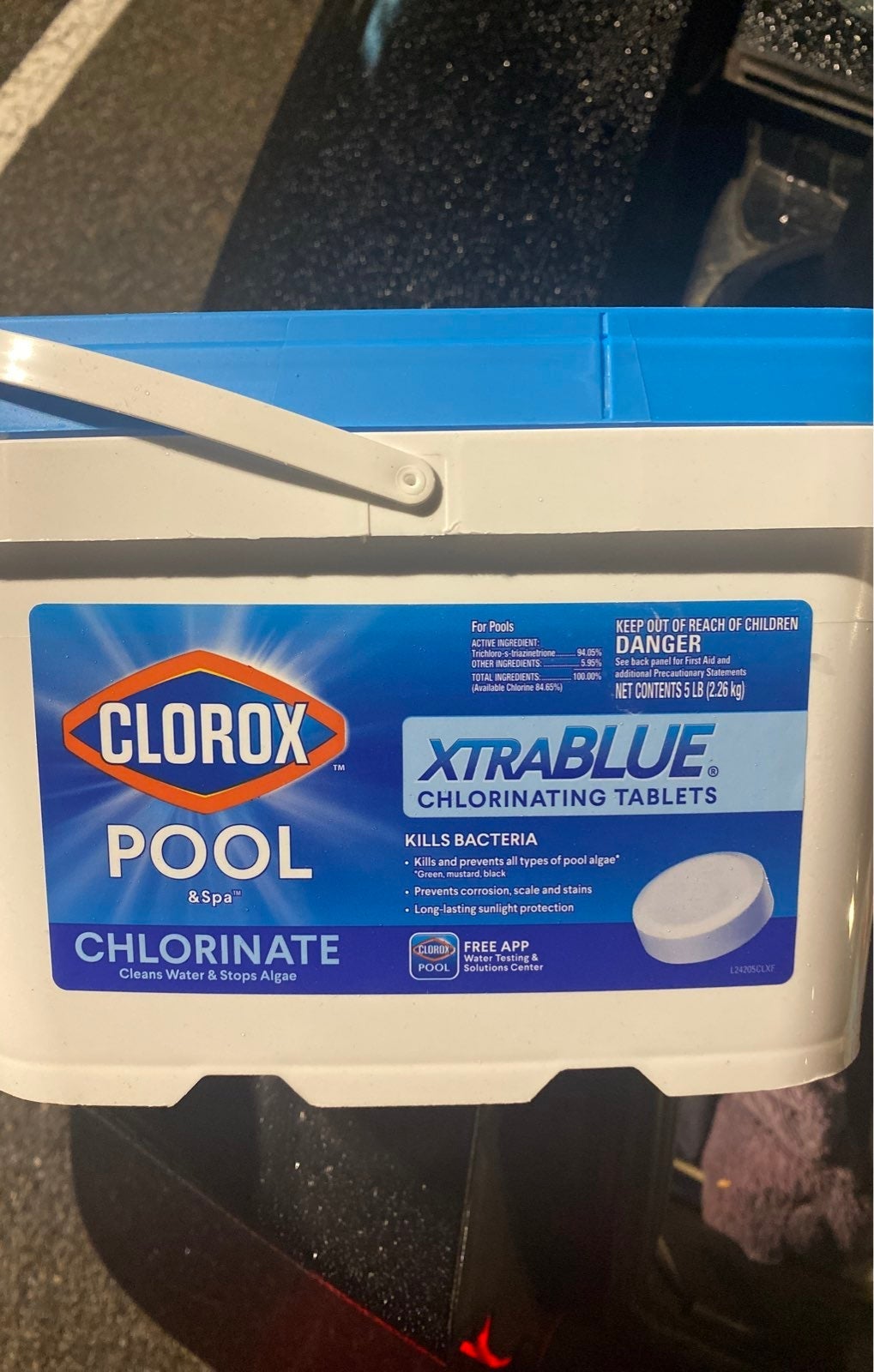 Chlorine tablets clorox 5lbs