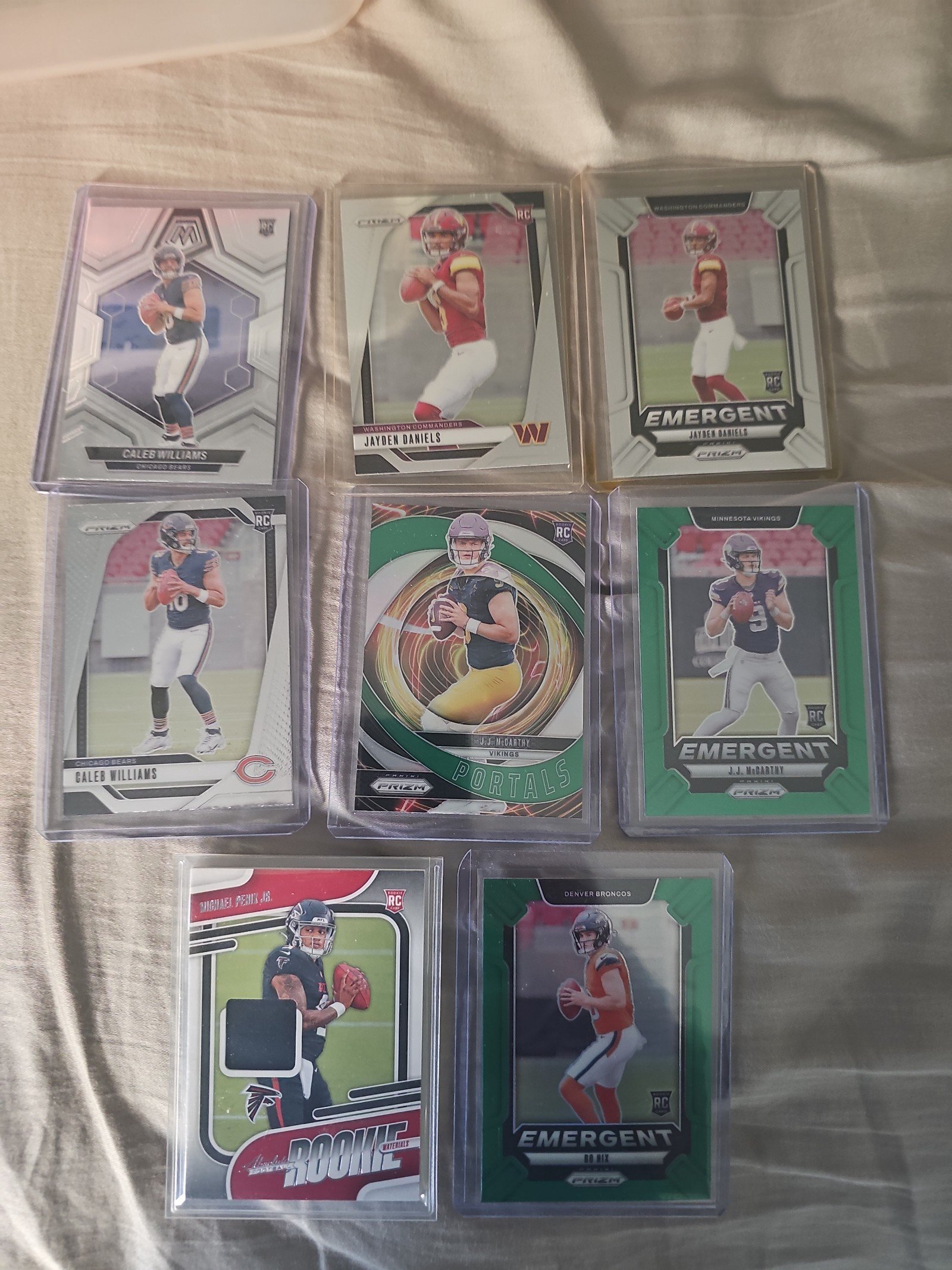 2024 prizm football quarterback rookie card lot
