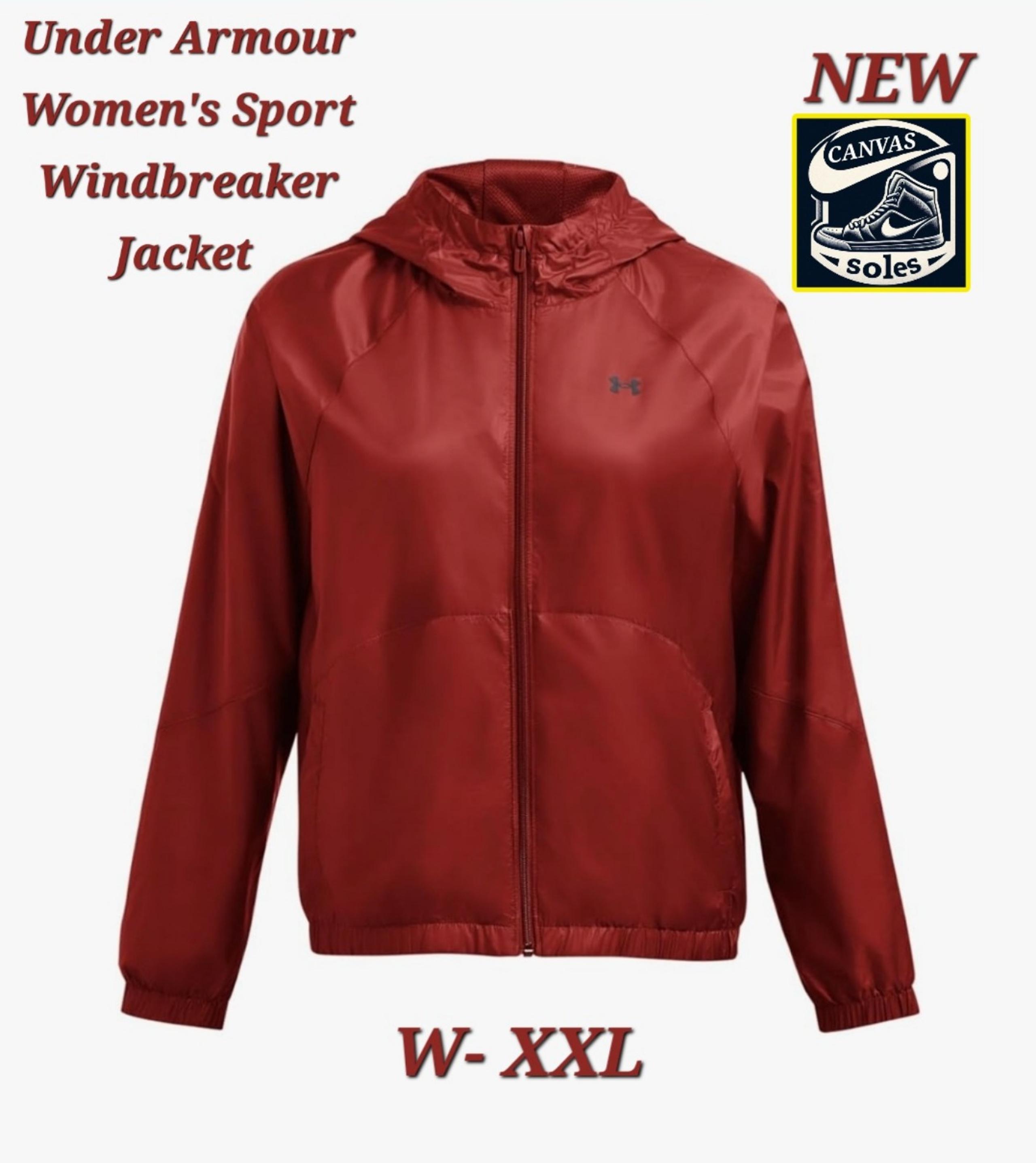 [W-XXL] Under Armour Women's Sport Windbreaker Jacket ¤BURNT ORANGE¤