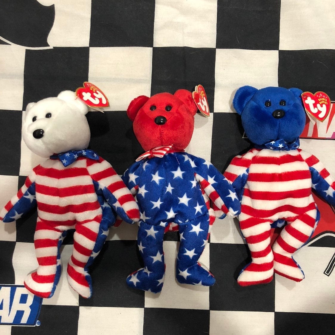 Ty Beanie Babies Liberty The Bear (3 pack)