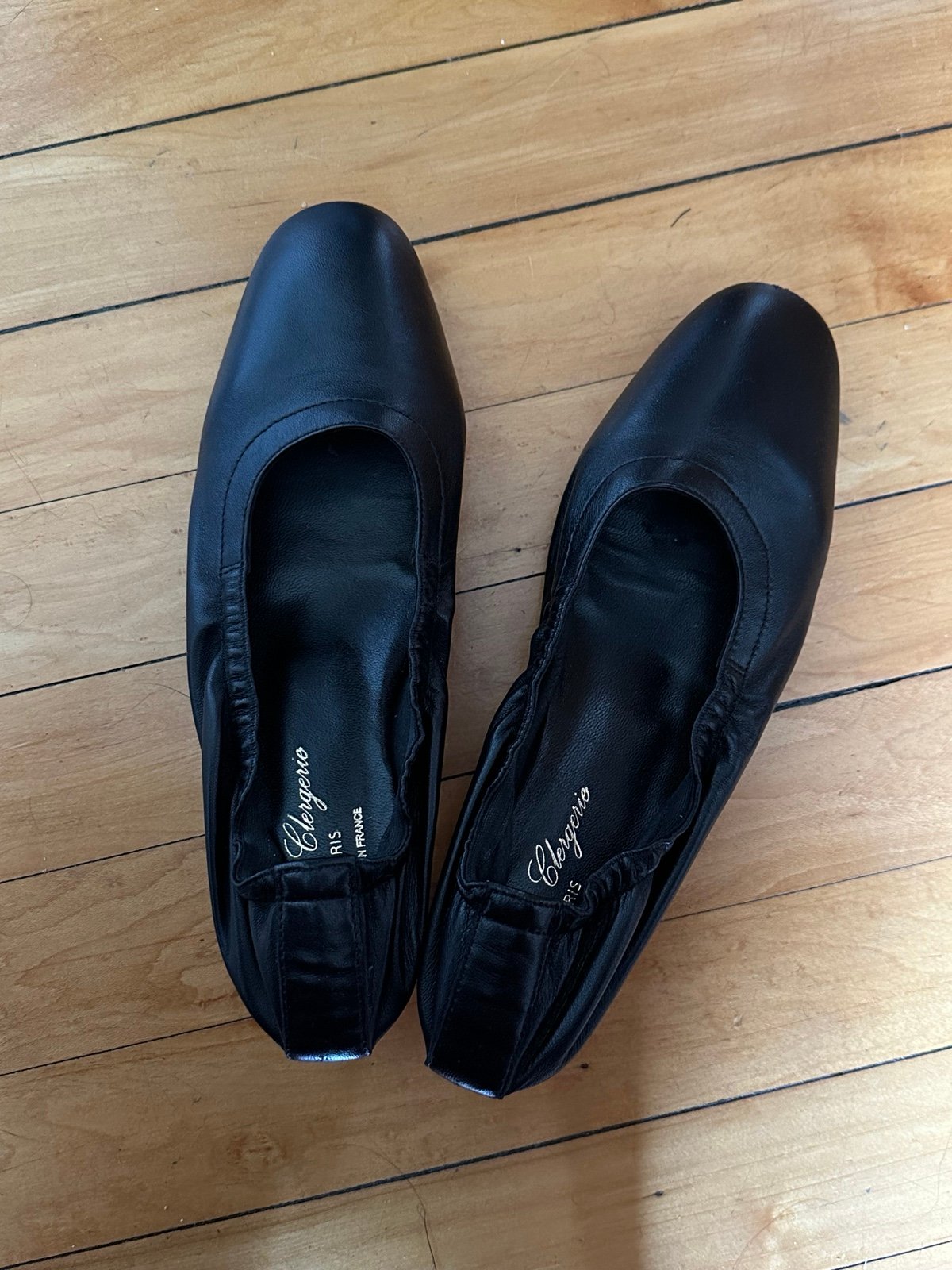 Clergerie Paris black ballet pumps