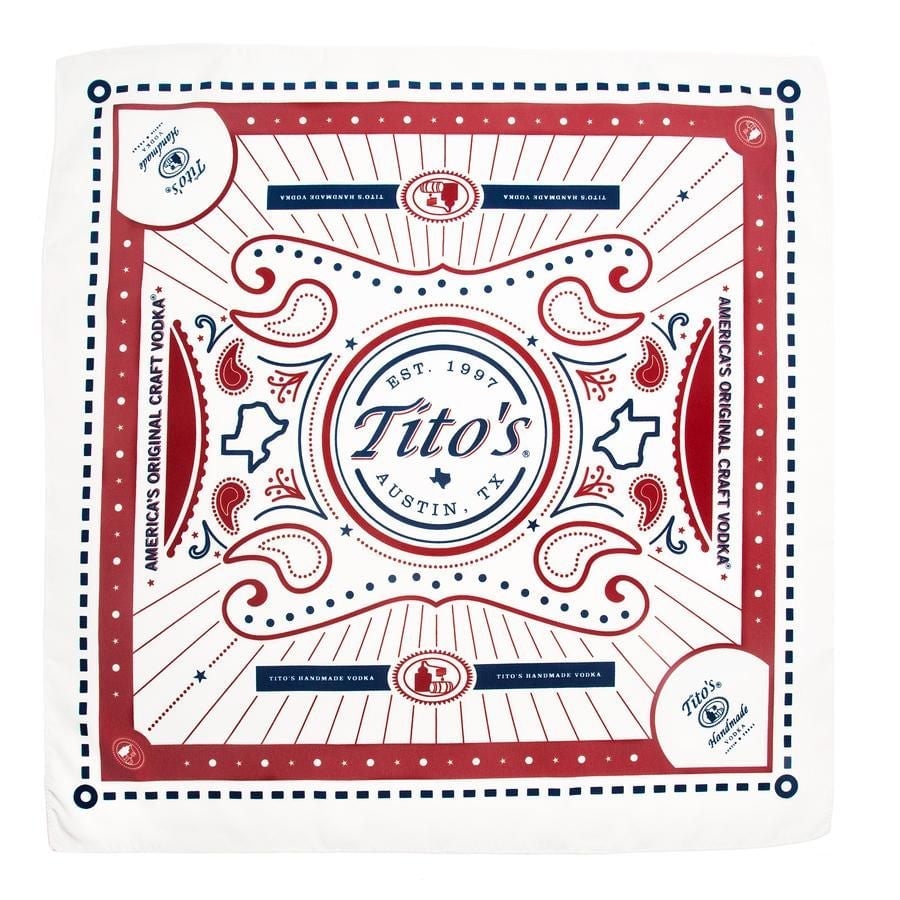 5 pack Titos Handmade Vodka Bandanas