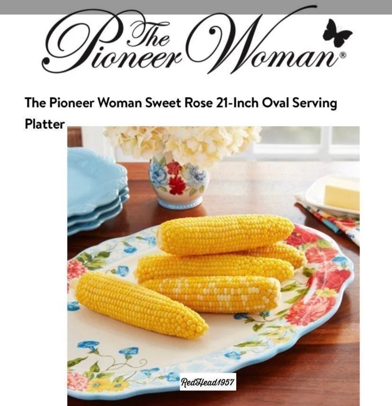 HTF! Pioneer Woman Sweet Rose Oval Platter NEW IN BOX RETIRED!♥️
