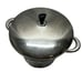 Large stainless skaters strainer with lid pasta/distilling kitchen cookware