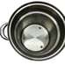 Large stainless skaters strainer with lid pasta/distilling kitchen cookware