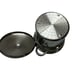 Large stainless skaters strainer with lid pasta/distilling kitchen cookware
